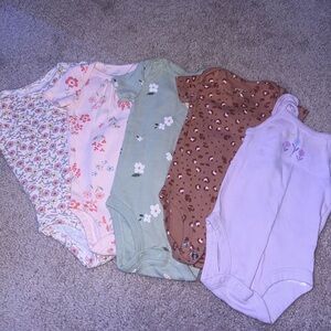 5-Pack Baby Onesies, Carters, 0-3 Months